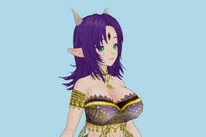 Lamia Belnora vrm, vrm models, vrchat, booth, female, girl, hentai, characters, animated, rigged